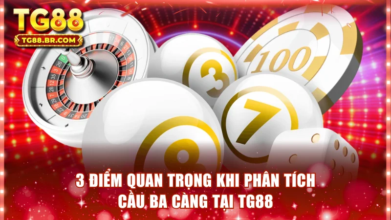 3 điểm quan trọng khi phân tích cầu ba càng tại TG88