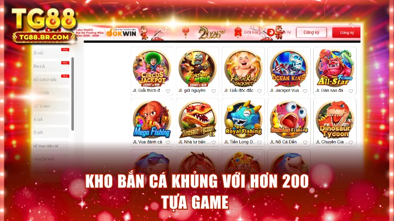 Kho bắn cá đa dạng với hơn 200 sản phẩm