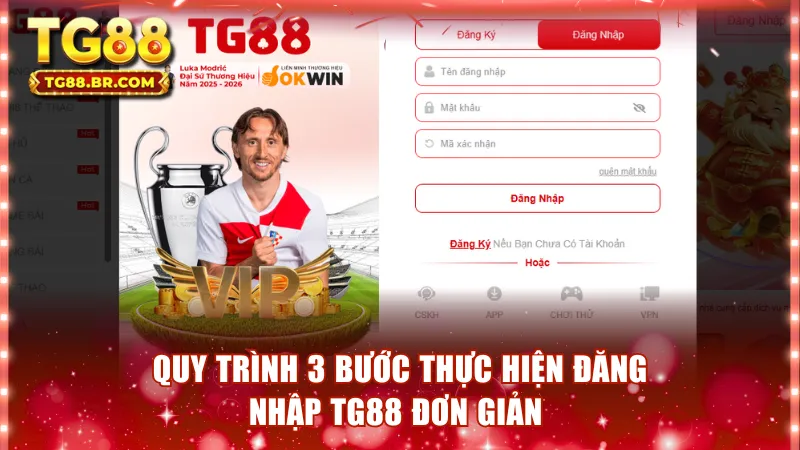 Quy trình 3 bước thực hiện đăng nhập TG88 đơn giản