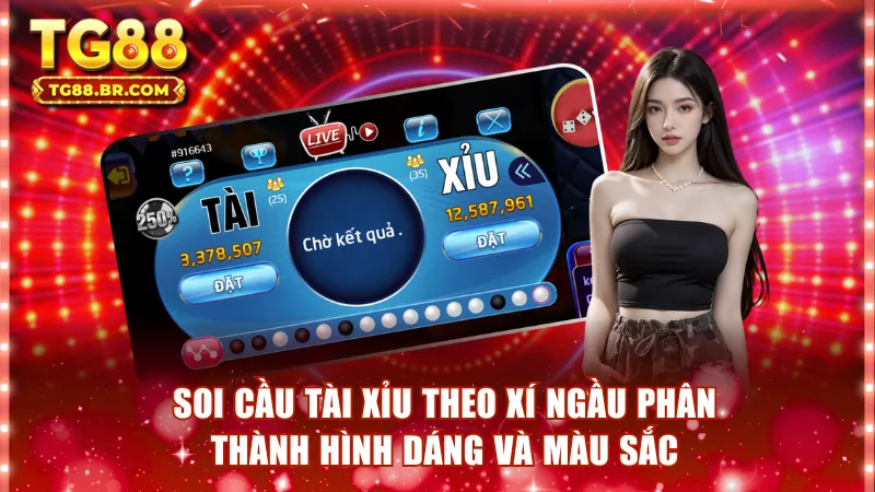 Soi cầu tài xỉu theo xí ngầu phân thành hình dáng và màu sắc